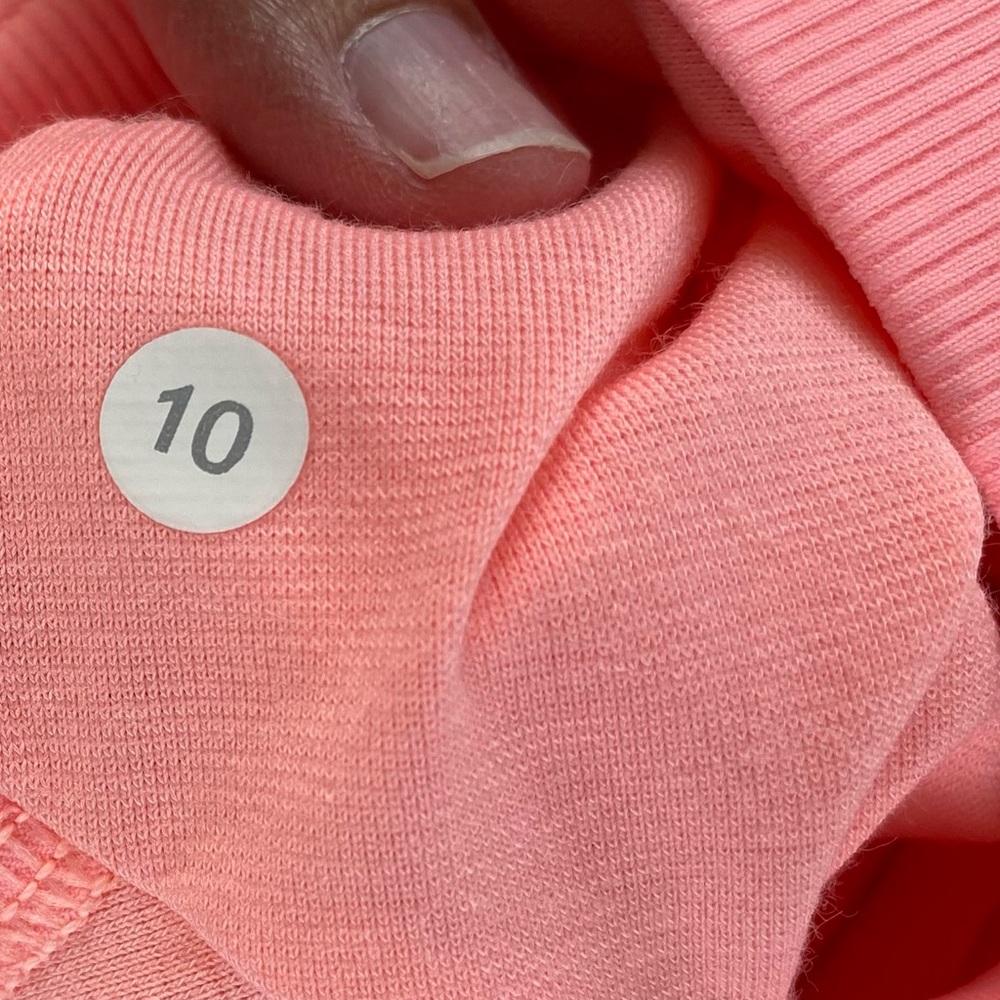 Lululemon Studio Crop *Lined Bleached Coral size 10 NWOT - Picture 10 of 11
